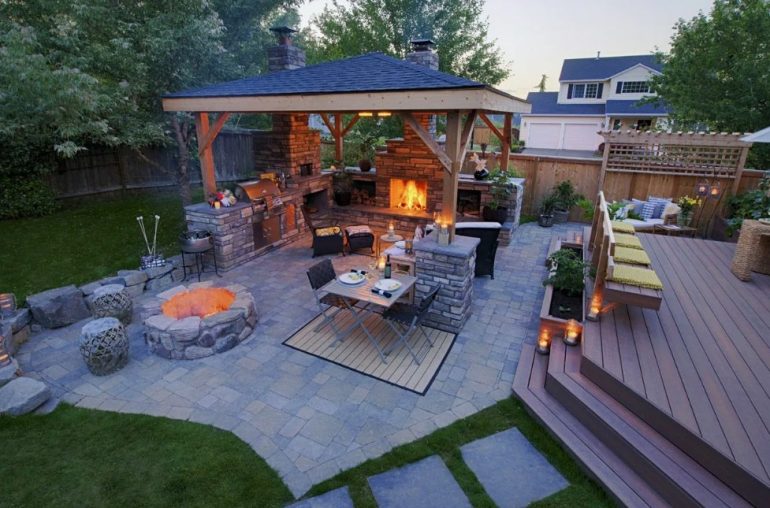 Как оформить террасу и зону барбекю на даче
